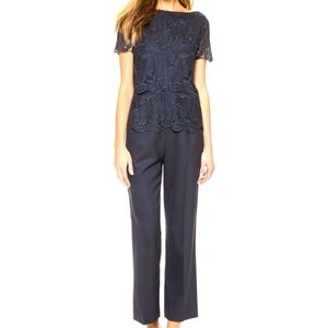 NWOT TORY BURCH Avalon Lace Navy Jumpsuit